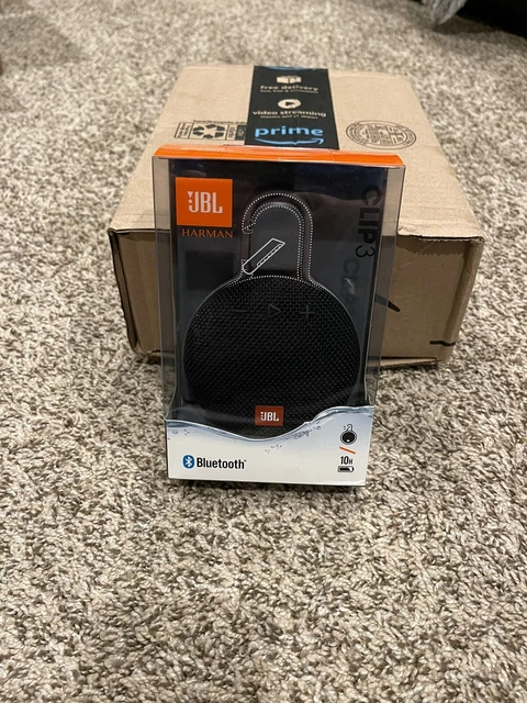 JBL Harman Clip 3 Portable Bluetooth Speaker Waterproof Wireless - Black