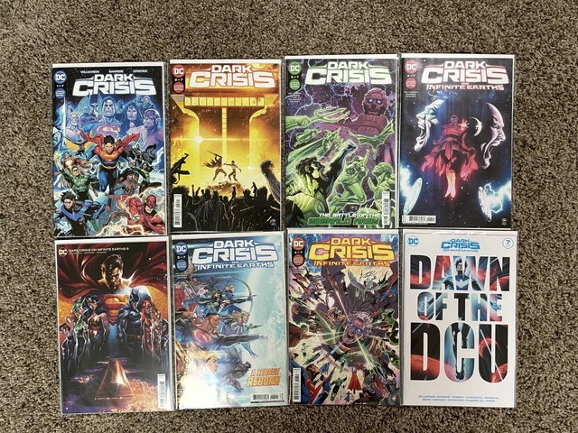 Dark Crisis 1 2 3 4 5 6 7  Complete Set Series Run 8 Comic Lot + Variant Cover