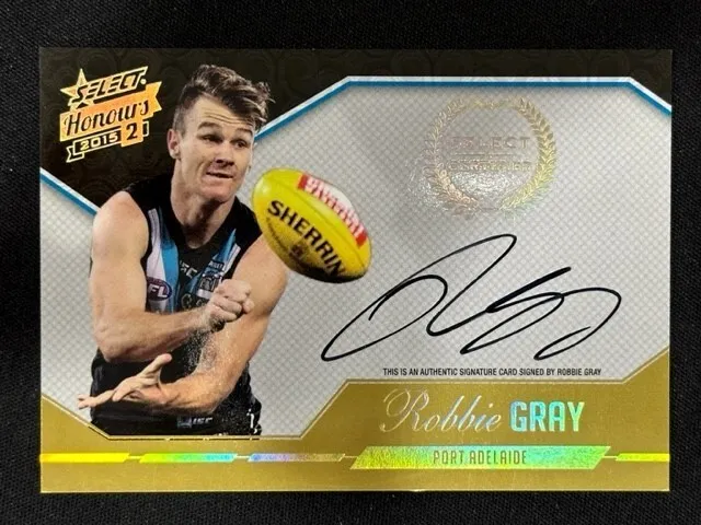 2015 AFL Honours2 Certified Signature SCS16 Robbie Gray Port 045/400