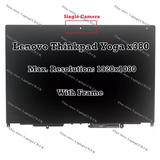 13.3'' For Lenovo ThinkPad X380 Yoga 20LH FHD LCD Display Touch Screen Assembly