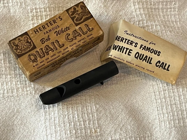 HERTER'S Famous Bob White Quail Call complete in the box w/manual