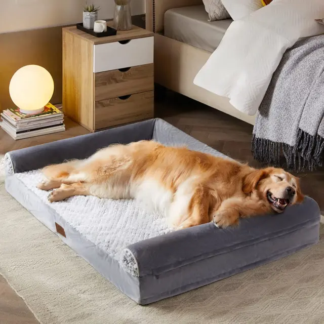 Dog Beds for Large Dogs, Orthopedic Sofa Dog Bed Mat Pillow with Removable Water