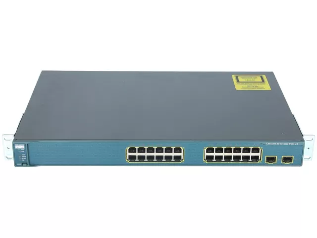 Cisco - WS-C3560-24PS-E - Catalyst 3560 24 10/100 PoE + 2 SFP Enhanced Image