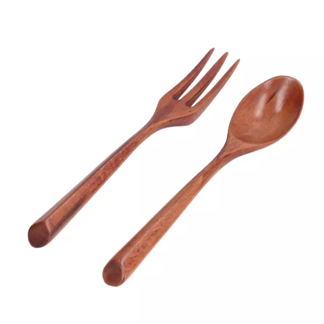 Wood Kitchen Utensil Wooden Fork Spoon Set Heatproof For Childrens For