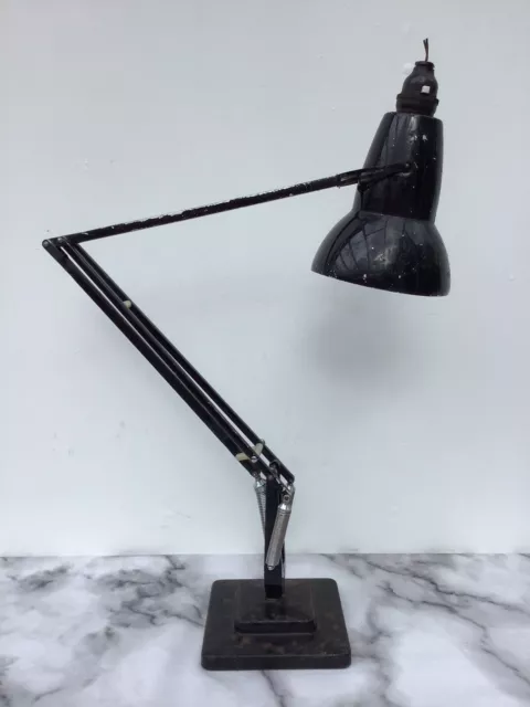 Vintage Herbert Terry Anglepoise Lamp 1227 Black 2 Step Lamp For Restoration