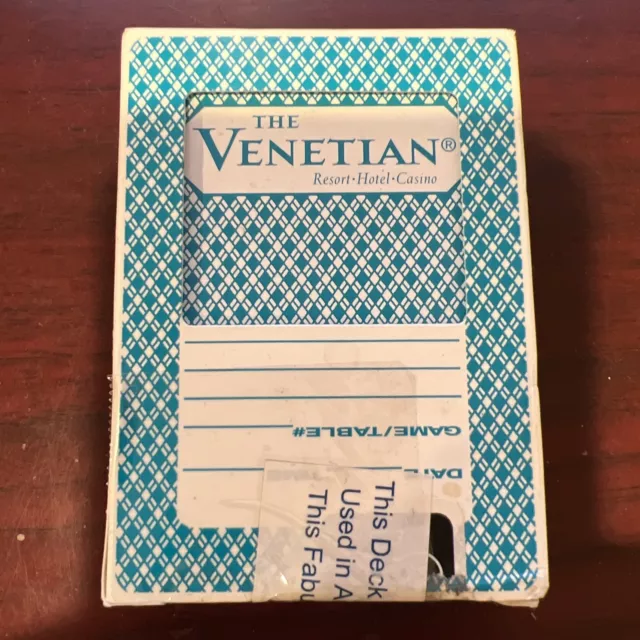 The Venetian  Las Vegas Nevada Casino Resort Hotel Playing Cards Deck