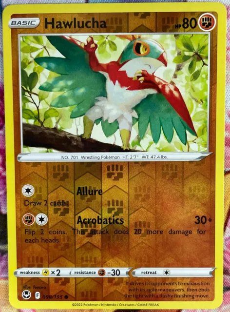 Pokemon TCG - Hawlucha Reverse Holo - 098/195 - Silver Tempest