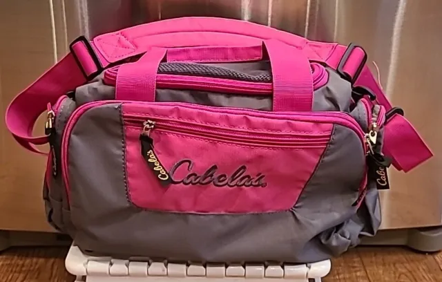 NWT CABELA'S Catch-All Camo Gear Bag Pink Camouflage Tackle Mini