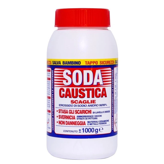 Soda Caustica Disgorgante Sverniciatore - 1 Kg 2 pz