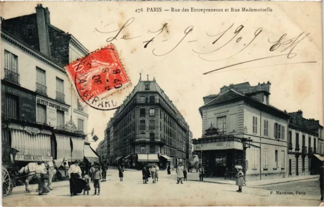 CPA PARIS 15e Rue des Entrepreneurs Rue Mademoiselle P. Marmuse (1249285)