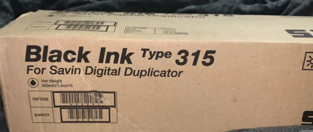 black ink for savin digital duplicator type 315