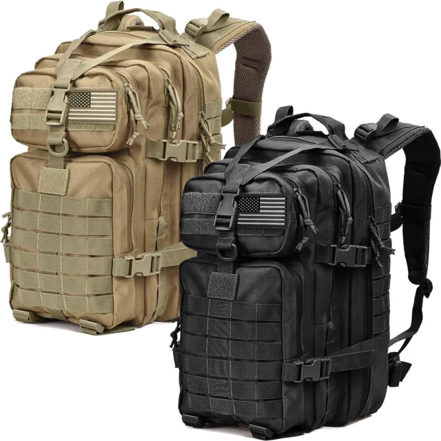 45L Military Tactical Backpack Large Army Men 3 Day Assault Pack Molle Rucksack