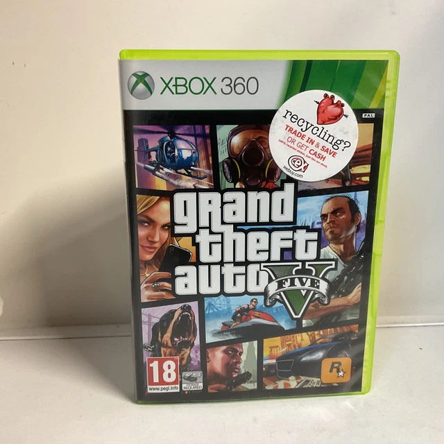 Grand Theft Auto V (Microsoft Xbox 360, 2013) Pal 18 Manual map Included
