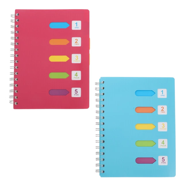 2 Pcs Notizbuch Zeitplan-Notizblöcke Zeitschrift Mehrzweck Reisen