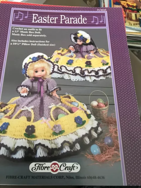 Fibre Craft Easter Parade Crochet Doll Dress Pattern