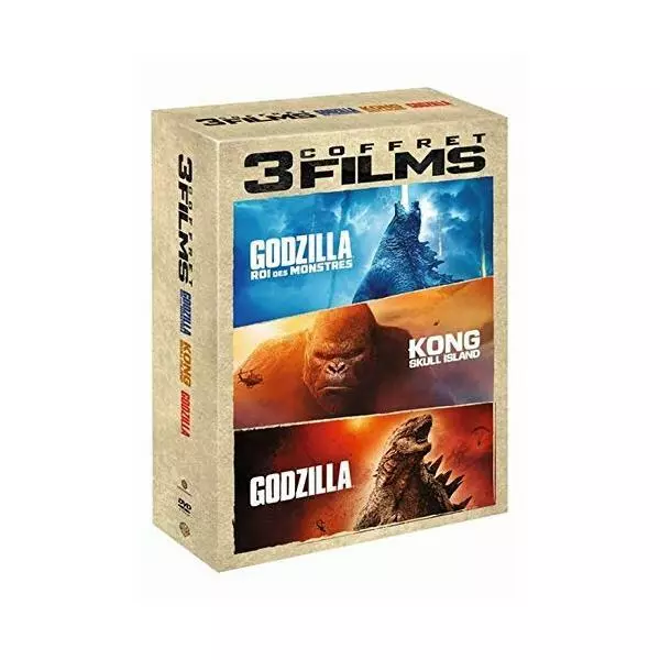 DVD Neuf - Godzilla + Godzilla : Roi des Monstres + Kong : Skull Island