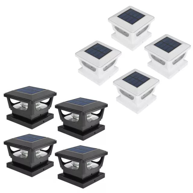 4-12pack LED Solar Post Lights Outdoor Garden Fence Deck Cap Waterproof 3X3 4X4