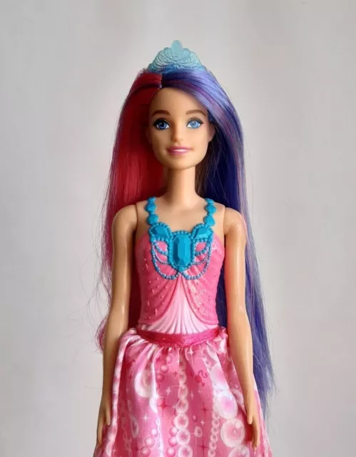 Barbie Dreamtopia Princess Doll GTF38 Redressed TwoTone Fantasy Hair 2020 Mattel