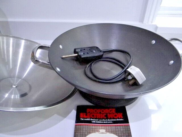 PIANO COTTURA ELETTRICO WOK MEYER OLIO A VAPORE GIAPPONESE CINESE Mescolare frittura