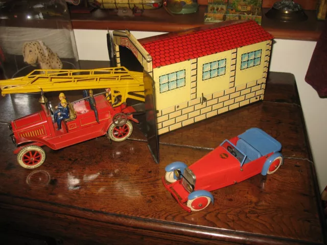 LOVELY HORNBY TIN MECCANO CONSTRUCTOR No1 SPORTS CAR 30's CLOCKWORK TINPLATE TOY