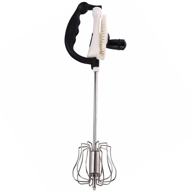 Mini espumador manual quitanieves artículos para el hogar blanco acero inoxidable