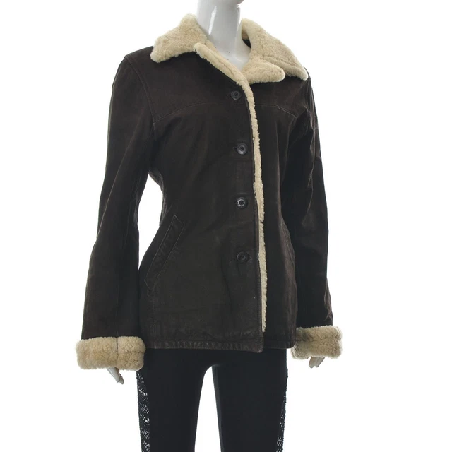 Veste Cuir Véritable Marron - MS MODA