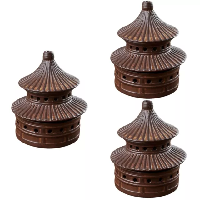 Confezione da 3 confezioni diffusore stufa aromaterapia scaldacandele luci tè decorazione ufficio zen