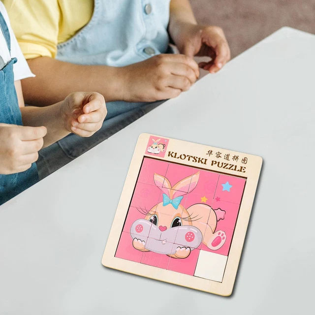 Cartoon Jigsaw Puzzle Fine Motor Skill Educational Toy Number Slide for Kids