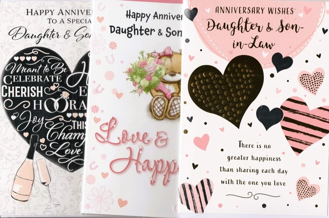 Wedding Anniversary Cards For Daughter And Son In Law