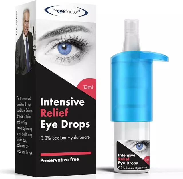 Eye Doctor Intensive Relief Hyaluronat 0,3% konservierungsmittelfreie Augentropfen 10ml