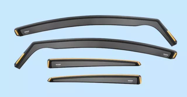 Wind Deflectors FOR VW POLO mk4 5-doors 2002-2009 9N/9N3 4-pcs ISPEED Tinted