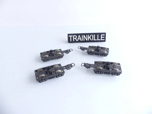 2 Bogies Métal JEP Échelle O (1/43) Pour Voiture Voyageurs / Fourgon - Occasion France