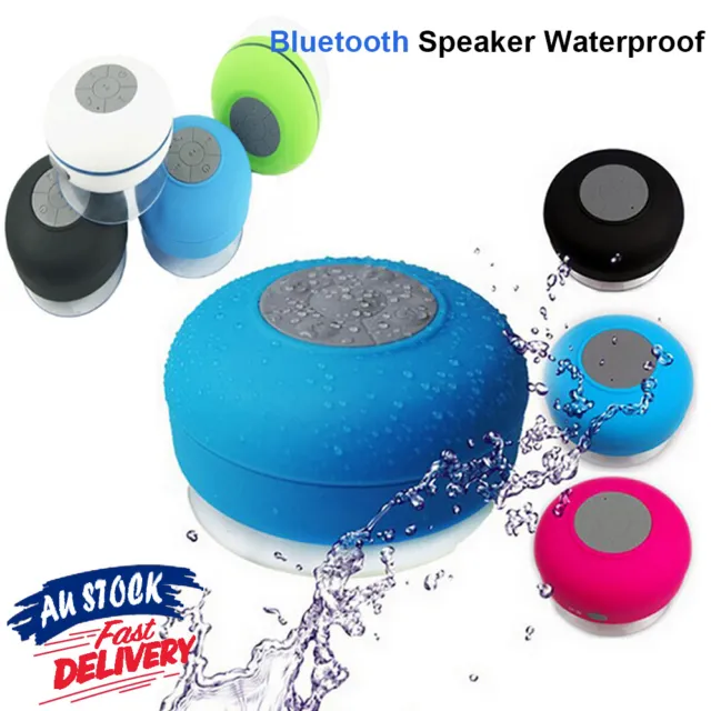 Waterproof Wireless Bluetooth Mic Shower Music Speaker Handsfree Bathroom USB