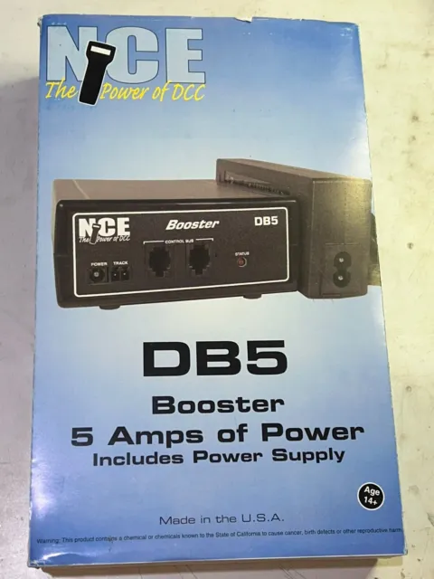 NCE USA New 2024 DB5 Add-On 5 Amp Booster USA Power Supply For SB5 5240028