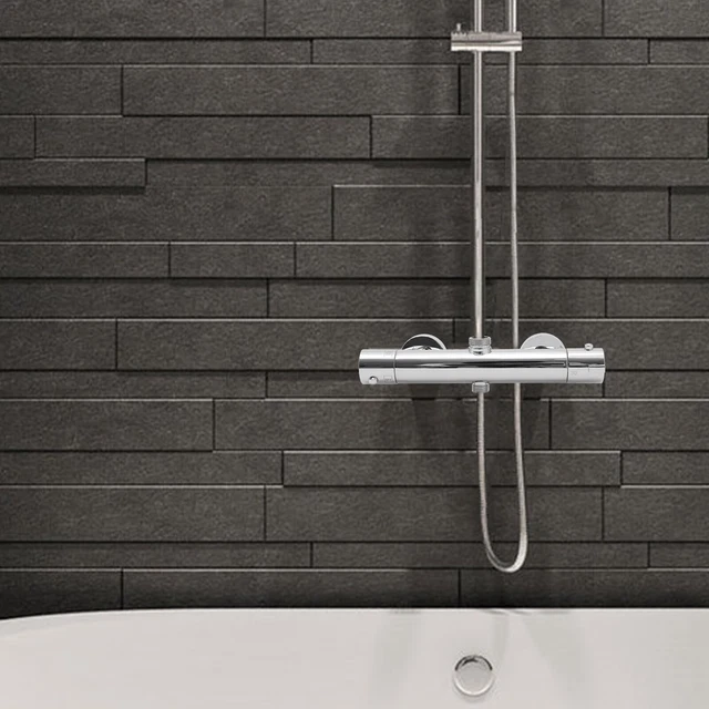 Termostato batería mezcladora grifo de ducha cromo grifería ducha baño baño