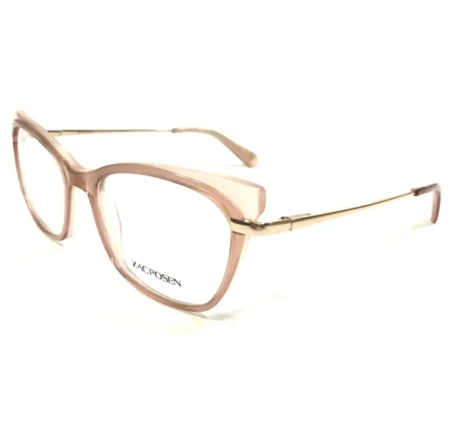 Zac Posen Eyeglasses Frames Chaka BH Clear Nude Gold Cat Eye Full Rim 51-16-135