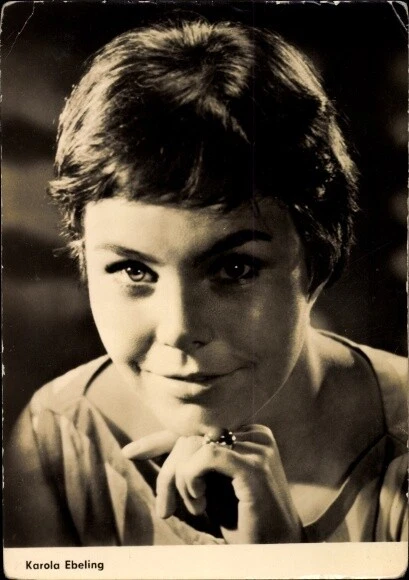Ak Schauspielerin Karola Ebeling, Portrait, DEFA Film, Kabale und... - 3614050
