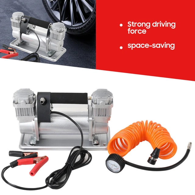 Mini Compressore 120 PSI Pompa Bici Elettrica KWGARCIIT - Mini Gonfiatore 120 PSI Portatile Per Pneumatici Compressore Aria Portatile - Foto 4