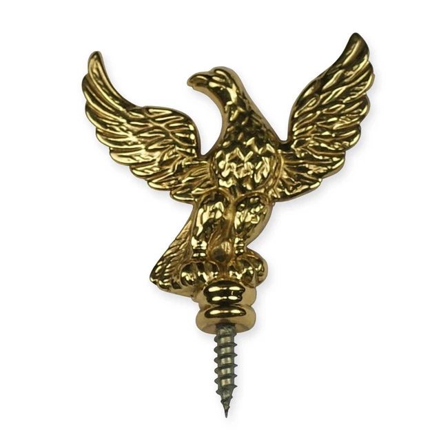 CLOCK EAGLE FINIAL brass fixed screw long case mantel wall grandfather
