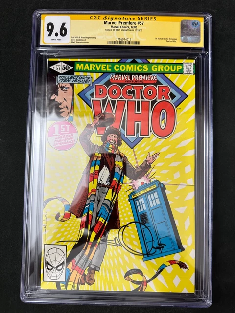 Marvel Premiere #57 CGC SS 9.6 Signed By Walt Simonson 1st Marvel Doctor Who
