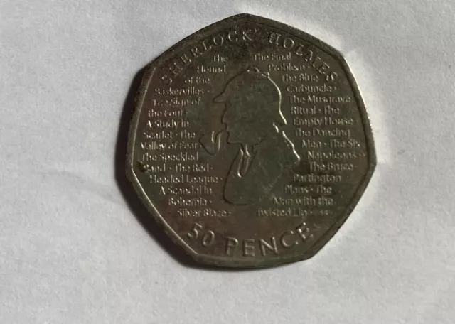 Rare sherlock holmes 50p 2019 Collectable Circulated