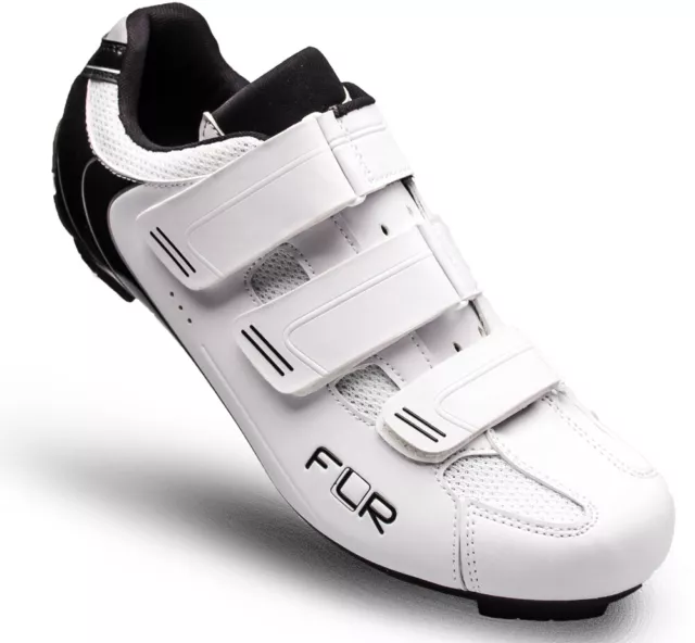 FLR F-35.III - Road Cycling Shoes - Shim & Look Compatible - Matt White / Black