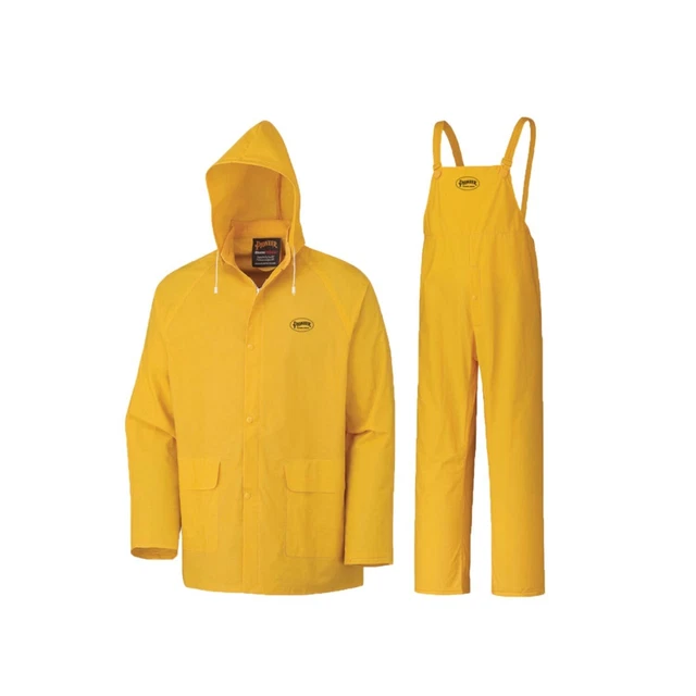 Repel Rain Gear Safety Jacket & Bib Pants -Waterproof & Windproof PVC