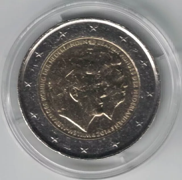 2 Euro-Sondermünze Niederlande 2014    Doppelportrait