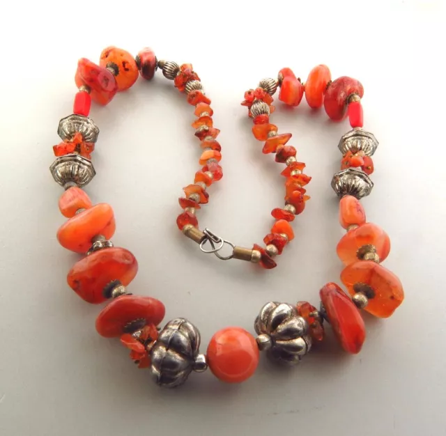 VINTAGE CARNELIAN BEAD Necklace Strand 23 in $38.99 - PicClick