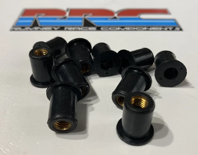 100PZ DADI IN Gomma M4 Per Parabrezza Carenatura - Foto 5