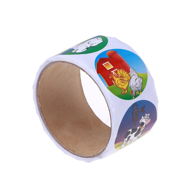 2 Rolls Decals Party Favor Tag Candy Bag Sticker