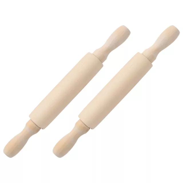 2Pcs Kids Baking Rolling Pin Toy Set - Perfect for Playtime