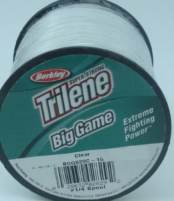 Berkley Trilene Big Game, Clear, 130lb 58.9kg Monofilament Fishing