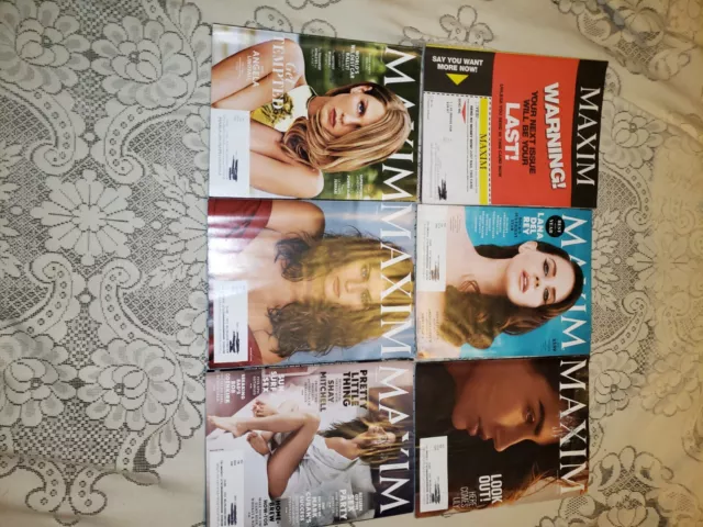 Maxim Magazine Lot Of 12 2012  2014 2015 Jessica Biel Kate Beckinsale